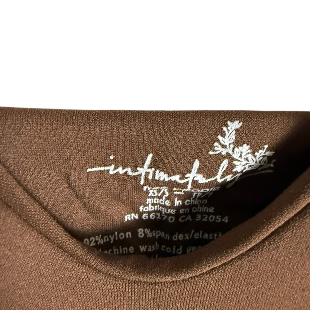 Free People Intimately Brown Seamless V-Neck Bralette Camisole Top Size S - Picture 5 of 6